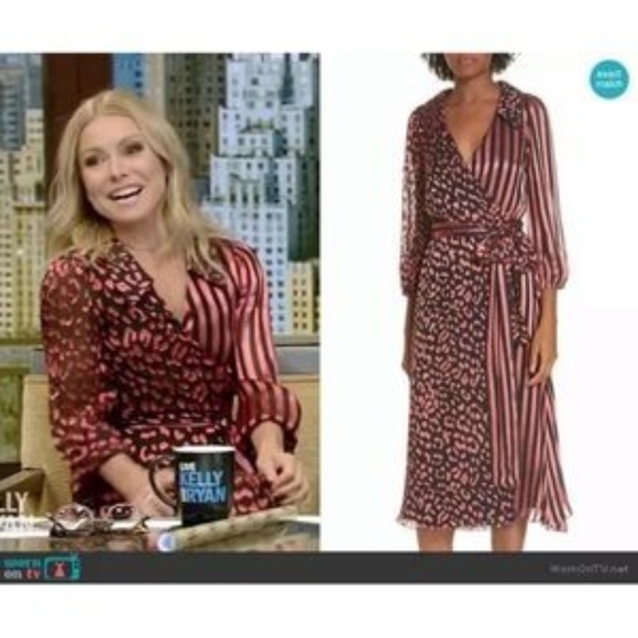 alice and olivia abigail wrap dress